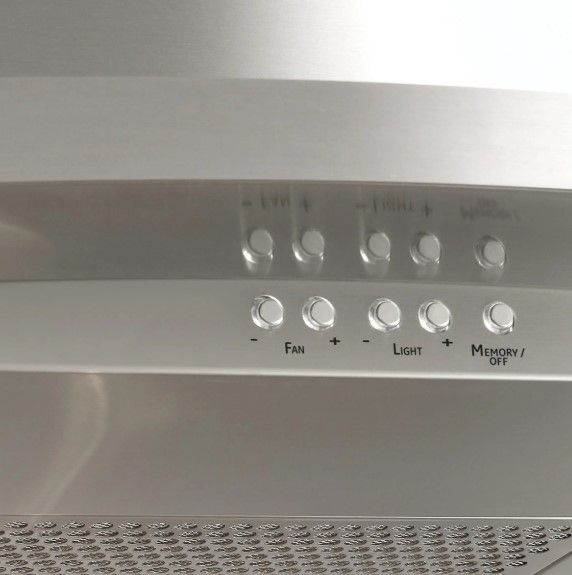 GE® 36" Stainless Steel Wall Mounted Chimney Range Hood-1