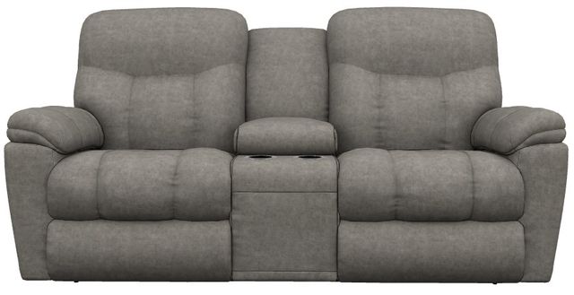 La-Z-Boy® Morrison Charcoal Power Reclining Loveseat with Console, Headrest, and Lumbar-1