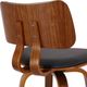 Inspire™ Zuni Black/Walnut 26" Swivel Counter Stool -4