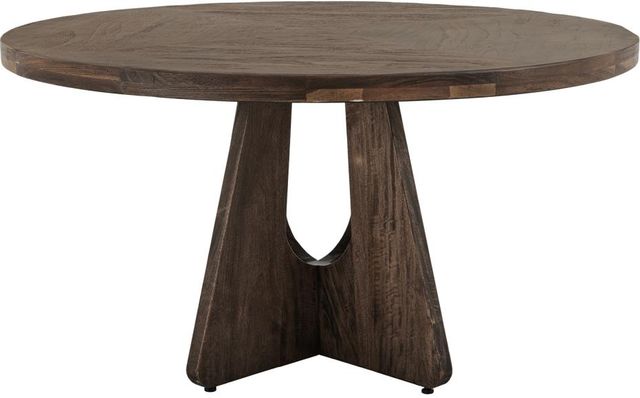 International Furniture Direct Balam Brown Round Dining Table-0
