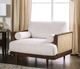 Furniture of America® Alesund Beige/Walnut Chair-1