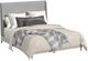 Elements International Westland 3-Piece Almond/Gray King Upholstered Bedroom Set-1