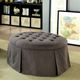 Furniture of America® Claes Gray Ottoman-1