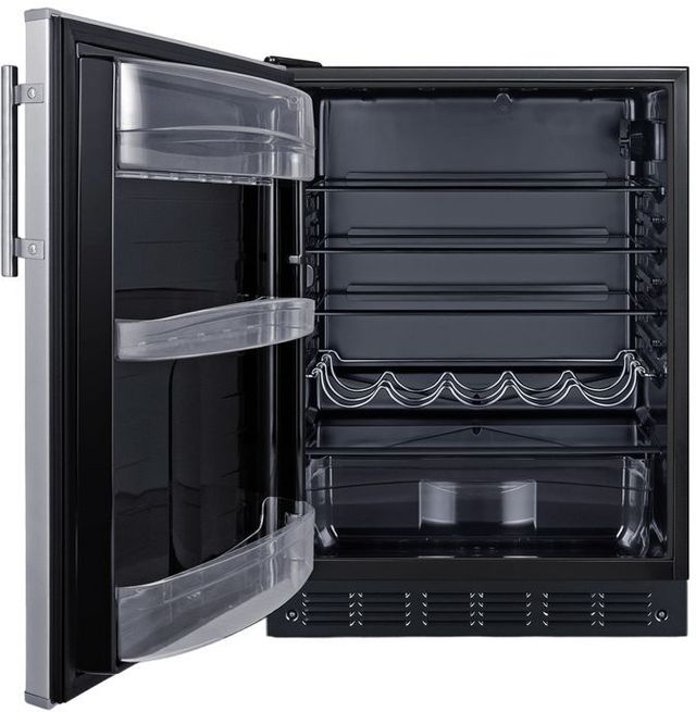 Summit® 5.5 Cu. Ft. Stainless Steel Under The Counter Refrigerator -2