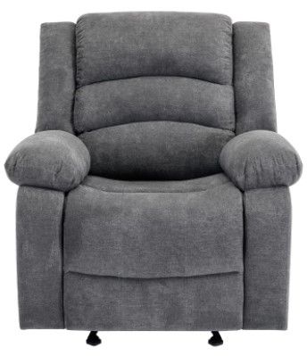 Mazin Furniture Zenthia Gray Manual Rocker Reclining Chair-1