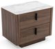VIG Furniture Modrest Chelton Brown/White Nightstand-0