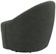 Coaster®  Leon Black/Hunter Green Swivel Chair -4