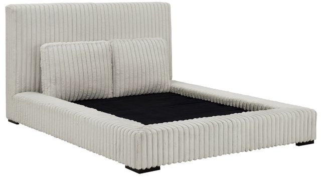 Legends Home Lotus Marcus Alabaster King Upholstered Platform Bed-2