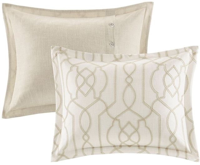 Olliix by Madison Park Signature Clarity Neutral Queen Comforter Set-2