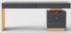 VIG Furniture Modrest Trahan Gold/Grey Office Desk-2