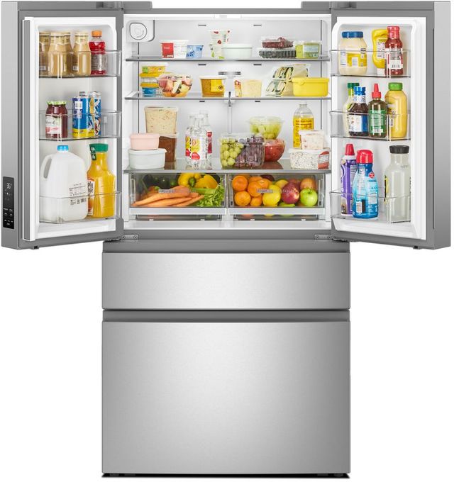 Whirlpool® 36" 29.8 Cu. Ft. Fingerprint Resistant Stainless Finish French Door Refrigerator with Flexible Temperature Drawer-3