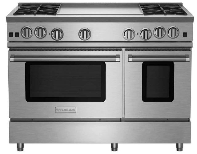 BlueStar® RNB Series 48" Stainless Steel Pro Style Liquid Propane Gas Range-0