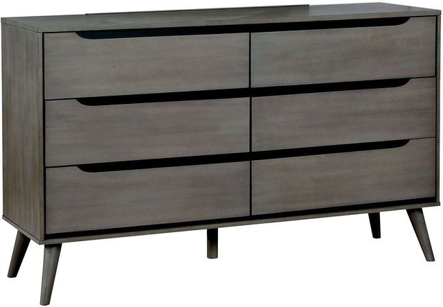Furniture of America® Lennart Gray Dresser-0