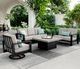 Homecrest™ Outdoor Living Customizable Blair Cushion Aluminum/Fabric Outdoor Sofa-2