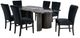 Furniture of America® Selsey 7-Piece Black Dining Table Set-0