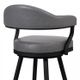 Armen Living Justin Vintage Gray 26" Counter Stool-3