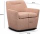 TOV Furniture Mado Peach Swivel Accent Chair-2