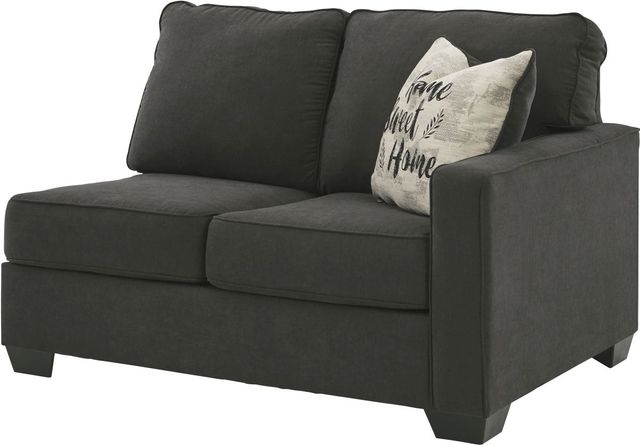 Signature Design by Ashley® Lucina 3-Piece Charcoal Left-Arm Facing Sectional-3