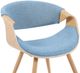 Armen Living Butterfly Blue/Oak Dining Chair-5