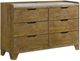Coaster® Henderson 4-Piece Medium Oak Queen Panel Bookcase Bedroom Set-2