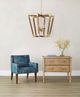 Currey & Company Bastian Chestnut Large Lantern Chandelier-2