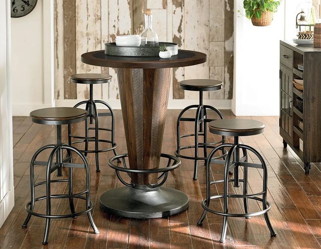 Hammary® Hidden Treasures Brown Adjustable Stool-1