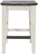 Jofran Inc. Madison County 4-Piece Brown/Vintage White Sofa Table and Stool Set-3