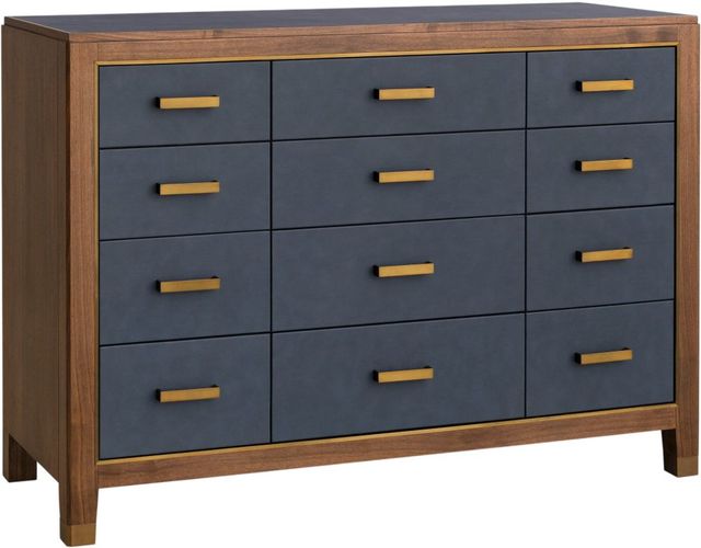 Hooker® Furniture Melange Geneva Navy Blue/Walnut Accent Drawer Chest-0