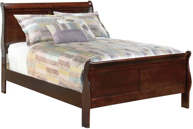 Signature Design by Ashley® Alisdair 2-Piece Dark Brown Full Sleigh Bed Set-1