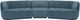 Moe's Home Collection Yoon Compass 3-Piece Nightshade Blue Modular Sectional-0