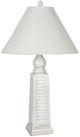Lamps Per Se Distressed White Washed Table Lamp-0