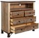 International Furniture Direct Antique Brown Media Chest-4