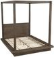 Modus Furniture Melbourne Dark Pine California King Canopy Bed-4