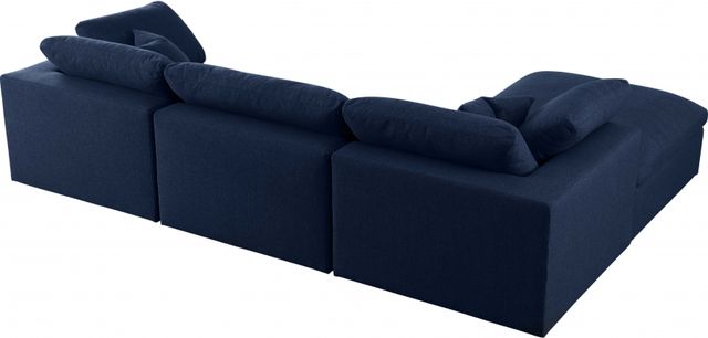 Meridian Furniture Serene 4-Piece Navy Modular Sectional-2