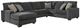 Benchcraft® Tracling 3-Piece Slate Left-Arm Facing Sectional and Chaise-0