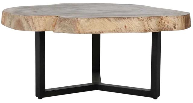 Classic Home Celine Natural Live Edge Coffee Table -2