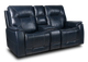 Moto Motion Kingston Ocean Leather Power Reclining Console Loveseat-0