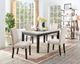 Elements International Greystone Marble Dining Table-2