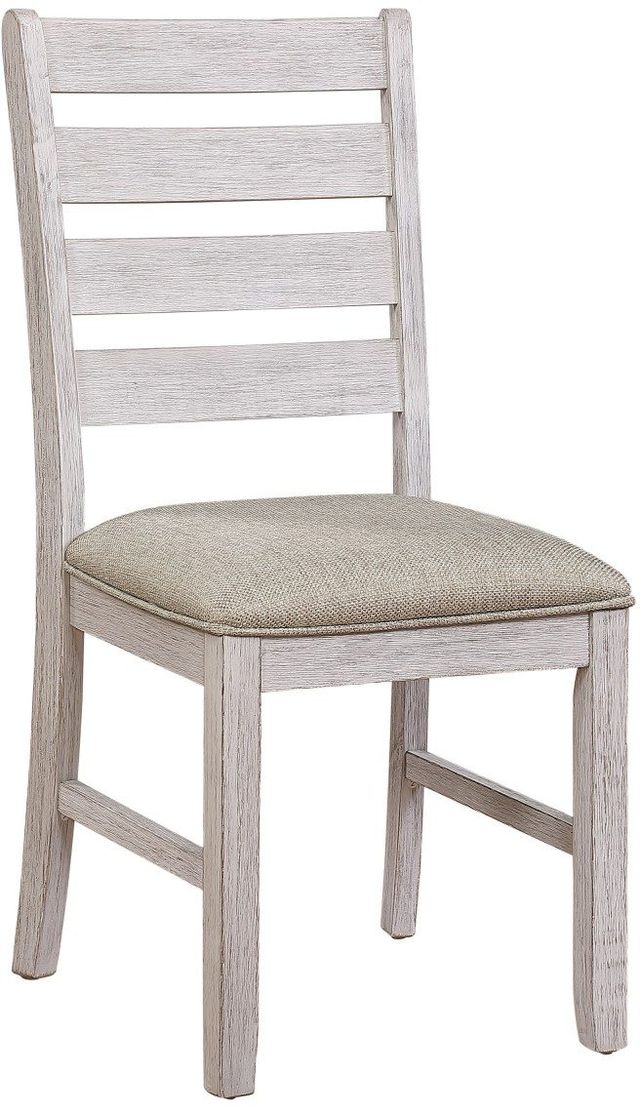 Homelegance® Ithaca Grayish White/Wheat Dining Side Chair-0