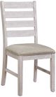 Homelegance® Ithaca Grayish White/Wheat Dining Side Chair-0