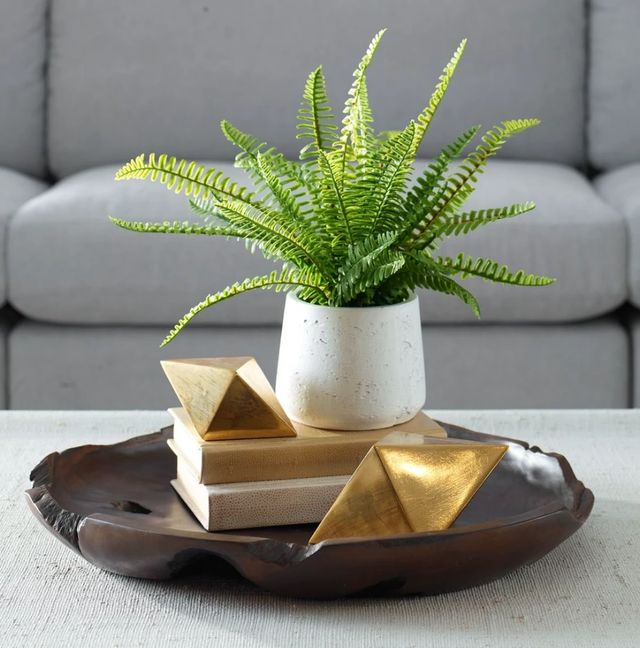 Uttermost® Boston Fern Green/White Centerpiece-1