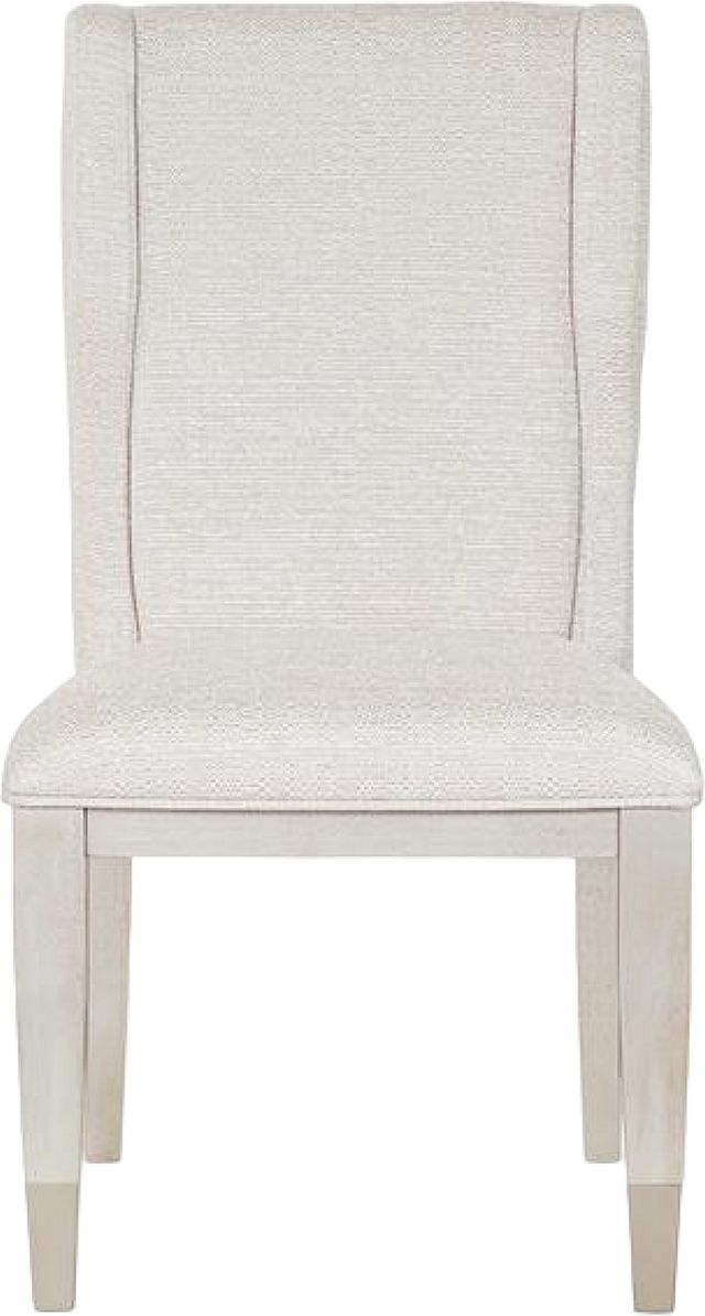 Magnussen Home® Lenox Acadia White/Sand Fabric Upholstered Side Chair-2