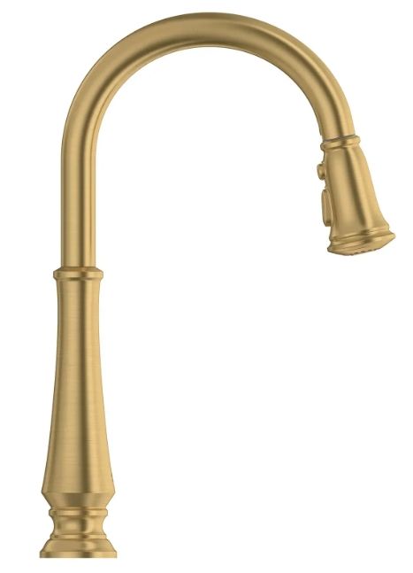 American Standard Delancey® Brushed Cool Sunrise Single-Handle Pull-Down Dual Spray Function Kitchen Faucet-3