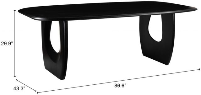 Zuo® Modern Arasan Black Dining Table-1