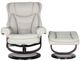 BarcaLounger® Roscoe Roman Ivory Swivel Reclining Pedestal Chair and Ottoman Set-1