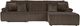 Signature Design by Ashley® Top Tier 3-Piece Chocolate Manual Reclining Right-Arm Facing Sectional and Chaise-0