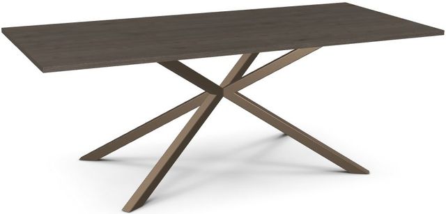 Amisco Customizable Asterisk 84" Rectangular Table with Metal Stand-0