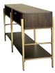Riverside Furniture Dekker Brown Console Table with Metal Framework-1