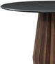 Bassett Mirror Jennings Black Top Dining Table with Brown Base-2