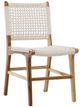 Dovetail Furniture Diaz Natural Stain/White Dining Side Chair-0